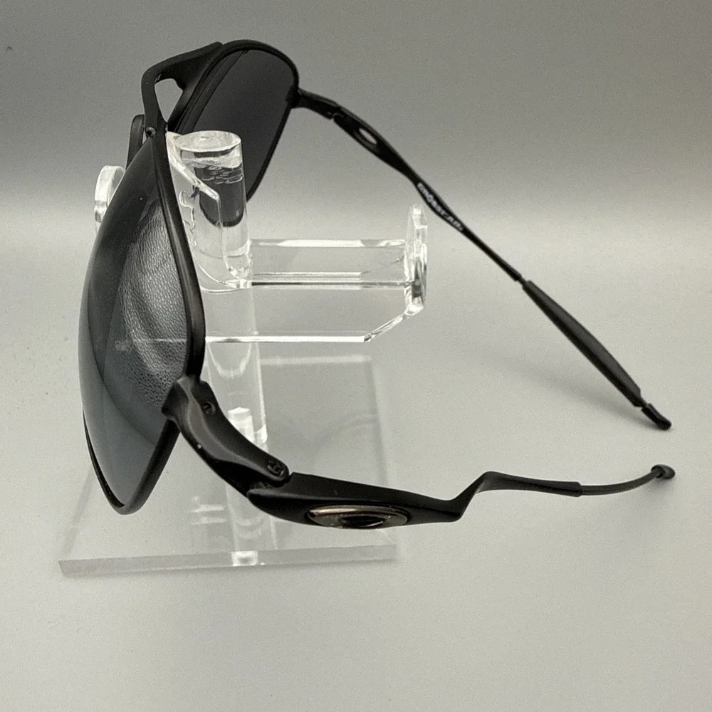 Oakley Crosshair  Black Retired Vintage Model RARE-Gray Lens 61-15-includes Case